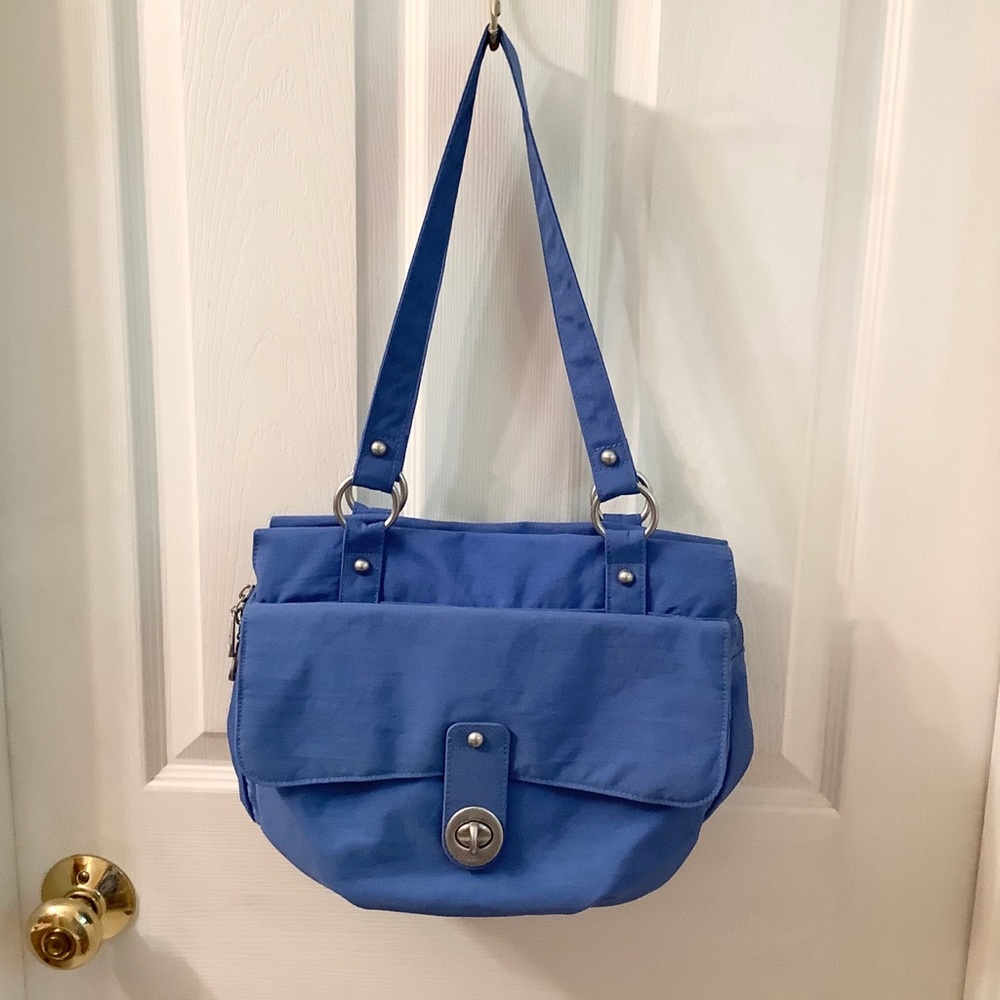 ⬇️$55-NEW Baggallini Blue Dbl Handle Shoulder Bag